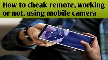 How to Test Your Remote Control working or Not using Cell phone Camera / #shorts / #globalvideotour
