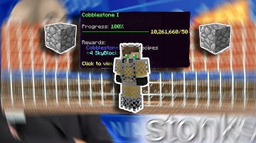 I Got 10 MILLION Cobblestone Collection in HYPIXEL SKYBLOCK