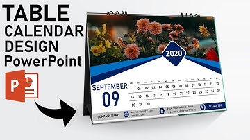 Table Calendar Design in PowerPoint Ready to Print || PowerPoint Tutorial ||