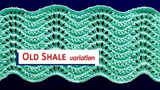 Old Shale Variations - stitch pattern 3