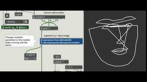 openpose face detection for Max/MSP