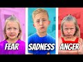 Levi &amp; Ivy Change COLORS and Learn About Emotions!