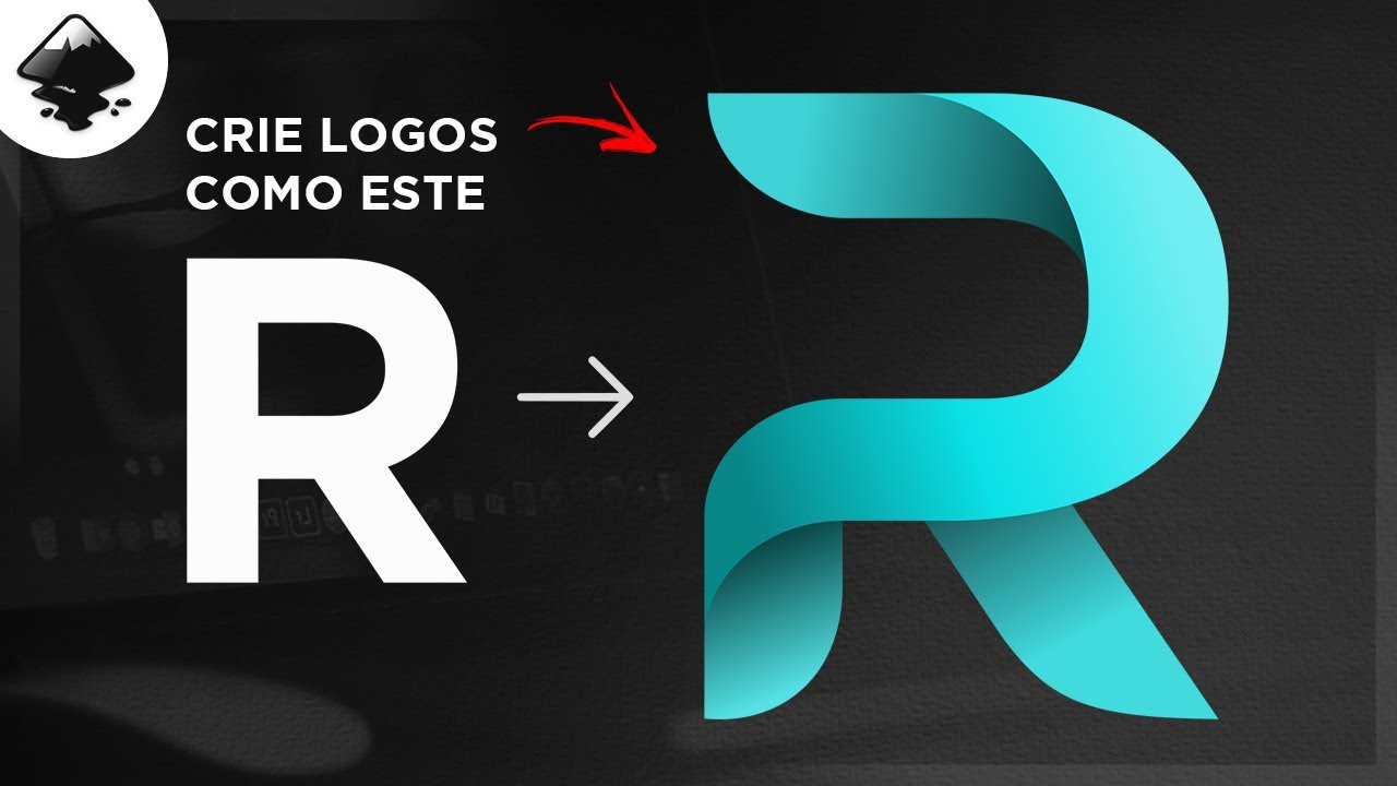Tutorial de INKSCAPE: Transforme LETRAS em LOGOS com luz e sombra