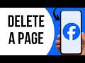 How To Delete A Facebook Page ?