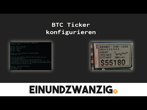 Tutorial - Bitcoin ePaper Ticker
