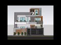 Innocent House Model, 3 D design, Modern House, 3 BHK House, 36 x 45 feet.