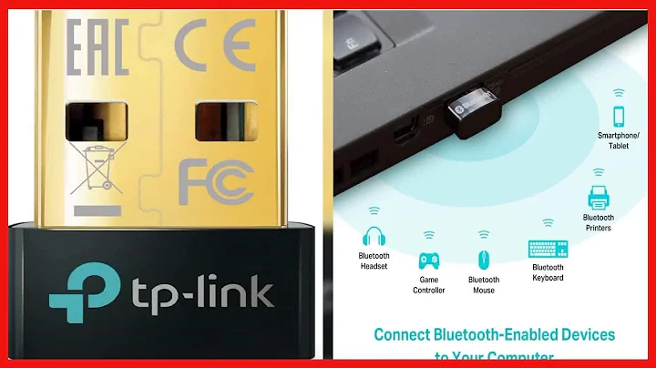 TP-Link USB Bluetooth Adapter for PC, 5.0 Bluetooth Dongle Receiver (UB500) Supports Windows 11/10/8