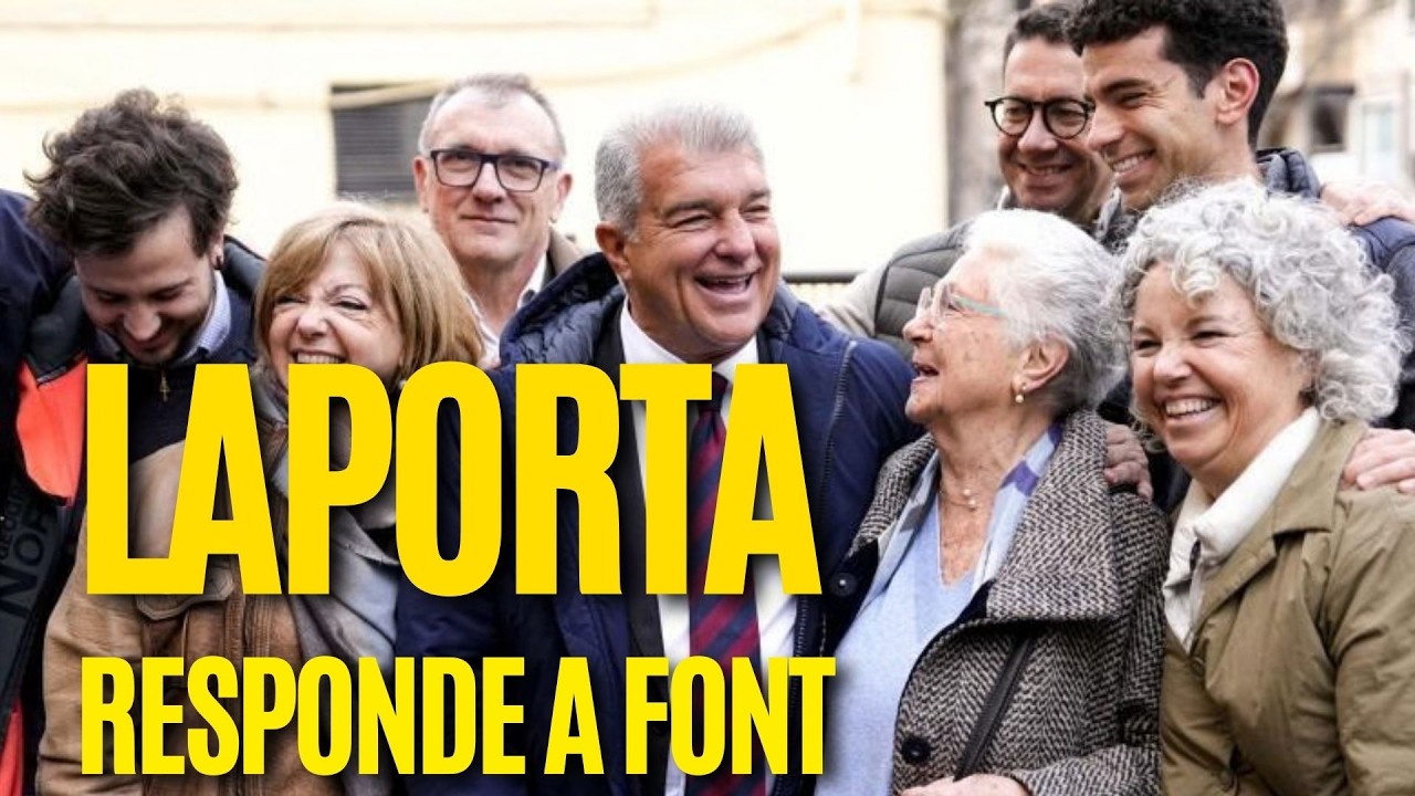 🔵🔴 BARÇA: Laporta, en L'Hospitalet, carga CONTRA Font y contra cómo gana el REAL MADRID