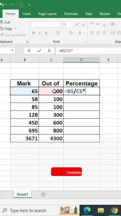 How to Calculate Percentages of Total in Excel #excel - YouTube