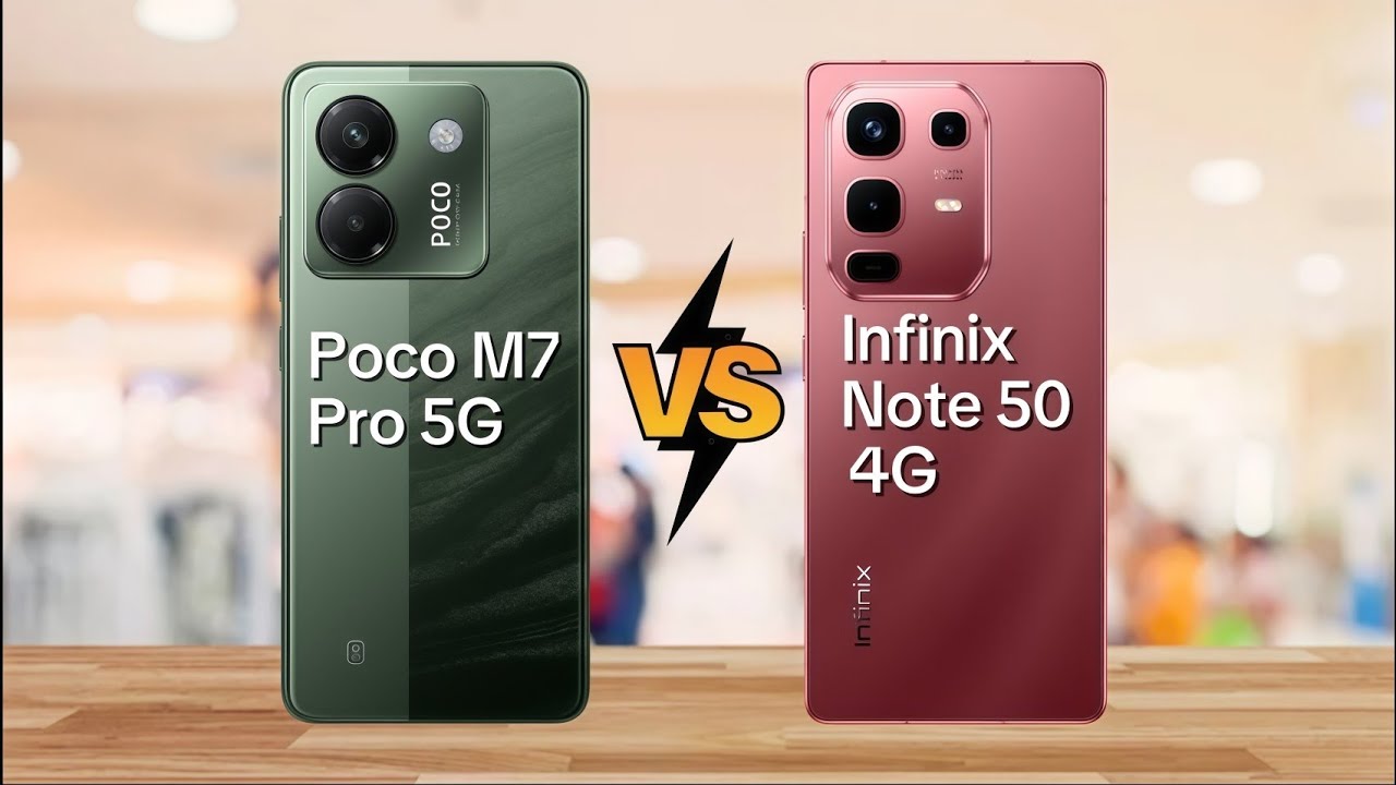 poco m7 pro 5g vs infinix note 50 4g - YouTube