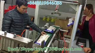 Glove packaging line,Gloves packing machine ,Automatic Gloves flow wrapping machine