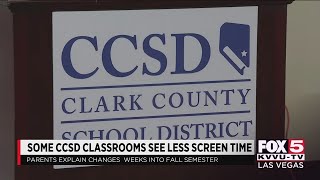 Some CCSD classrooms see less screen time