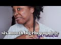 6 Month BIG CHOP Update + length check | Type 4 Natural Hair