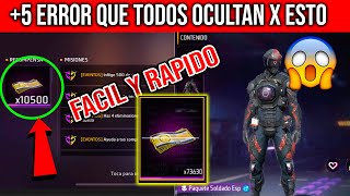 ERROR o BUG Conseguir Muchos Token DINERO en Efectivo en free fire Como reclamar el soldado espacial