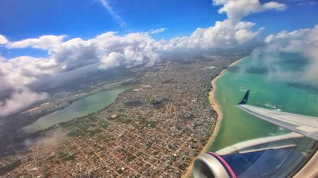 Decolagem em Recife (REC) e pouso em Petrolina (PNZ) E195 Azul