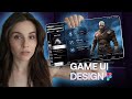 God of War Game UI Design in Figma