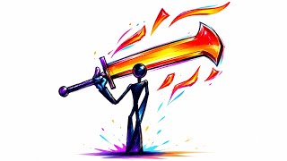 Epic Giant Sword Stickman Drawing | Easy Stickman Art Tutorial Step by Step
