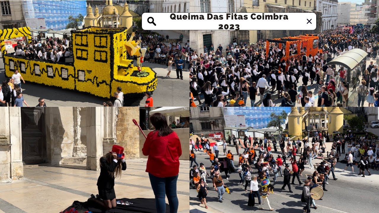 Парад Кейма-дас-Фитас в Коимбре 2023. #coimbra #travel #queimadasfitascoimbra