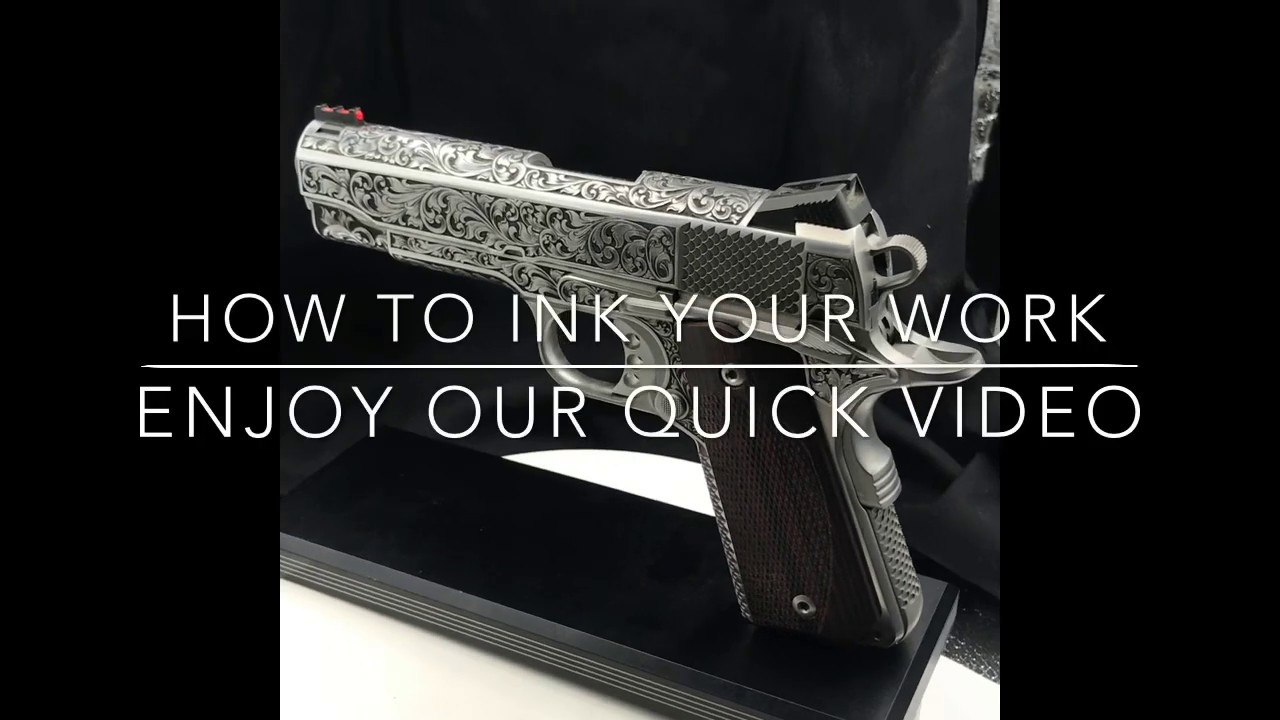 Inking your engraving YouTube