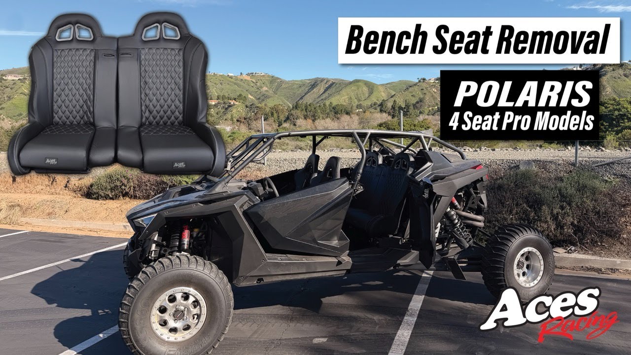 Remaval Bench Polaris Pro R Bench Seat Removal – 2-Minute Belt Access | Aces Racing ...