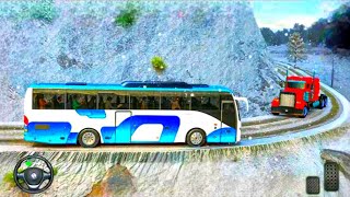 Offroad 4x4 Bus Driving Simulator 3D - Mountain Euro Public Bus Driver - Android Gameplay screenshot 4