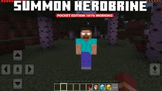 How to Summon HEROBRINE in Minecraft (NO MODS !)