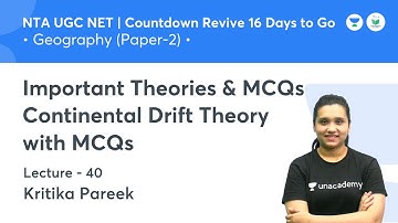 Important Theories & MCQs of Geography | Geography | NTA UGC NET JRF 2021 | by Kritika Pareek