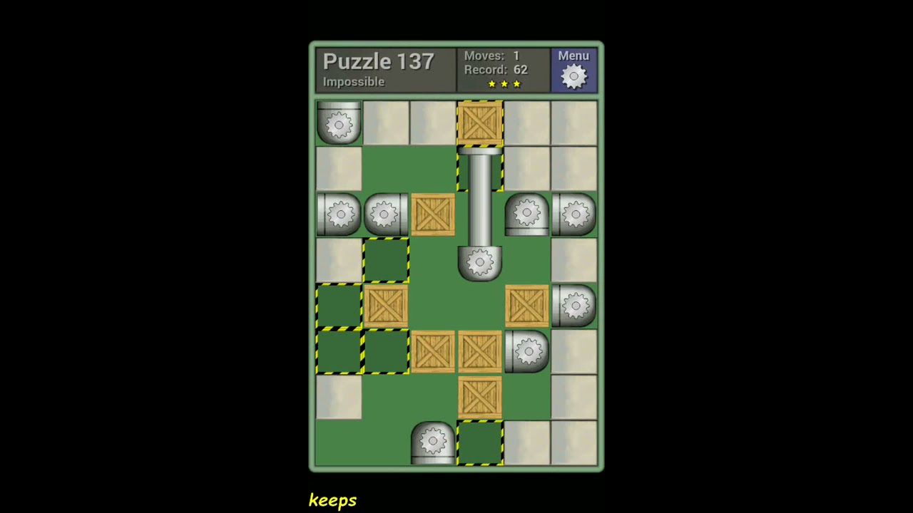 Pushing Machine (Impossible) Level Puzzle 137 - Perfect Solution