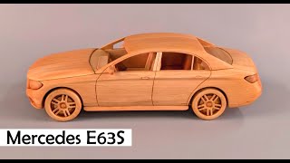 Mercedes-Benz E63S. Модель из дерева ручной работы
