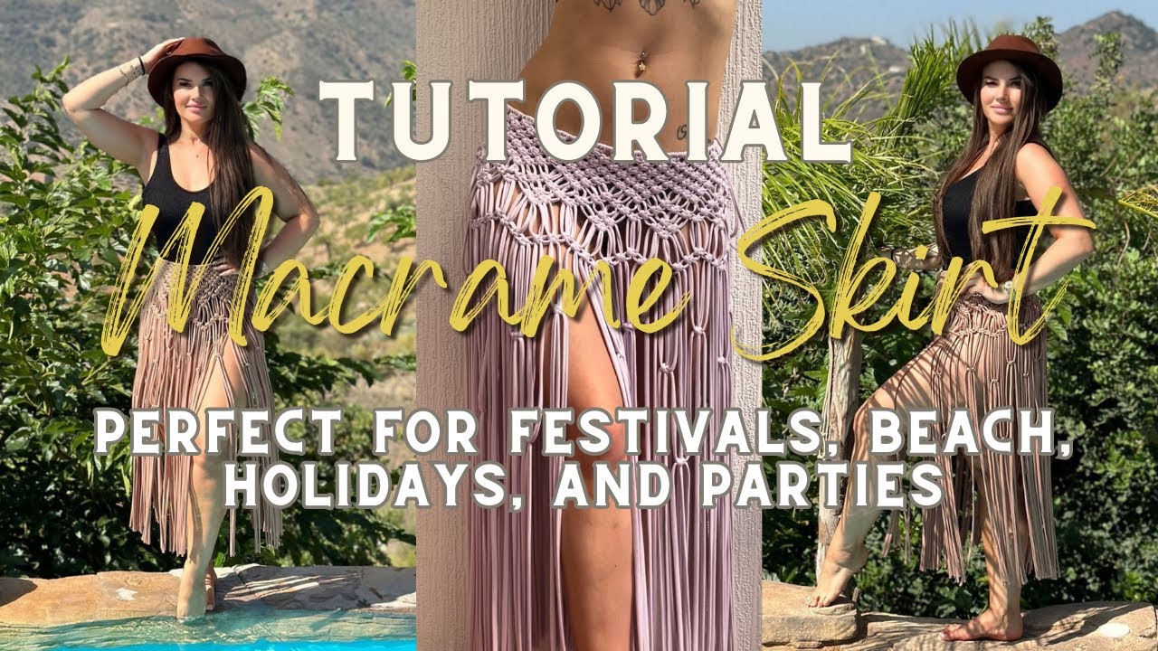 Macrame Skirt / Beach Macrame Skirt/ Holiday Macrame Skirt / Summer Macrame Skirt/ DIY