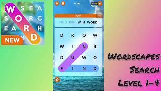 [Wordscapes Search] - Sea  Level 1 to Level 4 (Chapter 1)