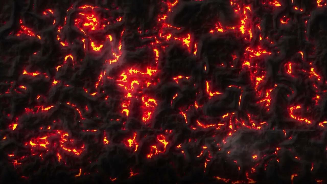 1 Hour of Mesmerizing ComputerGenerated Lava Flow with Lava Sound