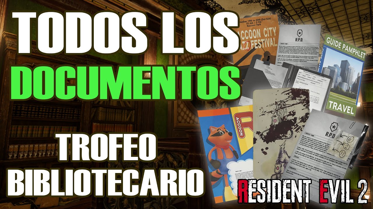 RESIDENT EVIL 2 REMAKE ENCUENTRA TODOS LOS DOCUMENTOS (TROFEO ...