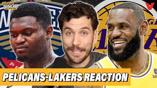 Pelicans-Lakers Reaction: LeBron James DOMINATES, LA embarrasses Zion \& New Orleans | Hoops Tonight