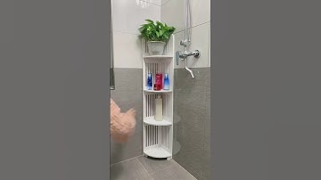 Kệ góc, kệ để đồ nhà tắm Mẫu sọc, chất liệu gỗ nhựa, chống nước tuyệt đối 100%