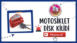 Motosiklet Güvenlik Ekipmanı - Alarmlı Disk Kilidi Tanıtımı ve Uygulaması