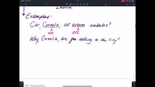 Latin I. Grammar Notes: Nouns & Adjectives: The Vocative Case