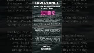 Section 72 Bharatiya Nagarik Suraksha Sanhita 2023 #like #law #shorts #shortvideo #viral #trending