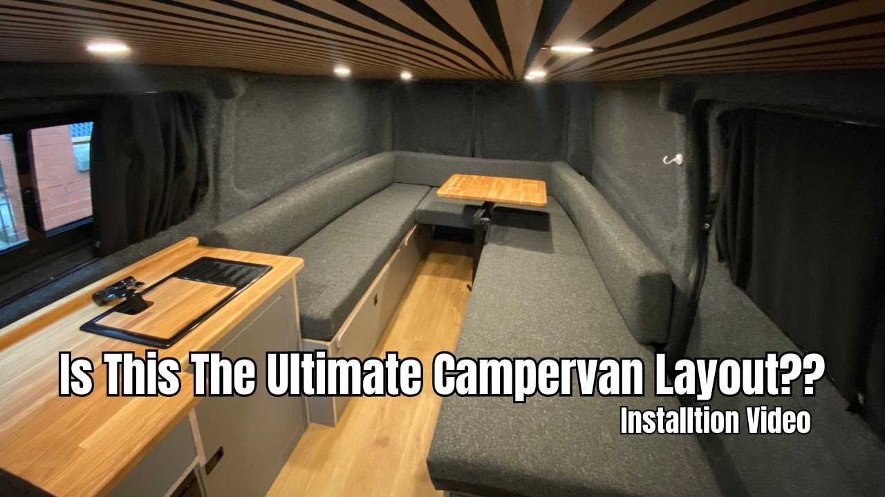 Installing The BEST U-Shape Furniture In My Campervan! | Campervan Conversion Episode.8