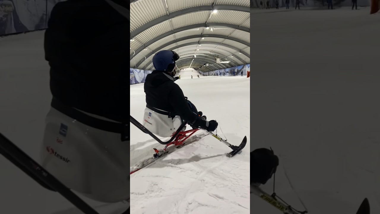 Zitskiën in Snoworld Zoetermeer!♿️🎿