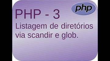 PHP - Aula003 - Listagem arquivos de pasta/diretório - scandir e glob