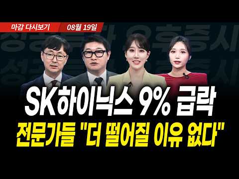 SK하이닉스 9% 급락! 전문가들 "더 떨어질 이유 없다" (2026년 8월 19일 장 마감)|성공투자 오후증시|파이널콜