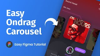 Beginner Friendly On drag carousel Design in Figma | Figma Prototyping Tutorial