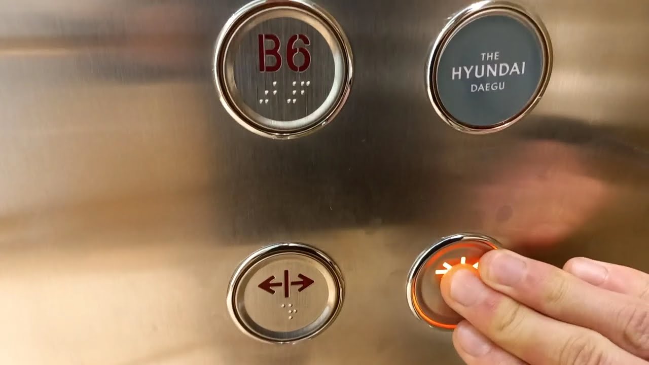 대구광역시 중구 달구벌대로 2077 (계산동2가) 현대백화점대구점 나머지구간 2 OTIS엘리베이터 경고스티커 및 알림음.층별안내도 교체후 탑사기 