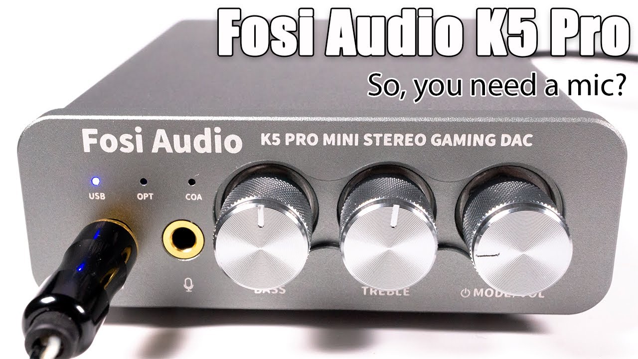 Fosi Audio K5 PRO mini headphone amplifier Stereo Gaming DAC