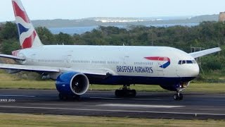 Short Takeoff Roll by British Airways Boeing 777-200!! [HD]