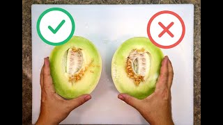How to pick a juicy sweet tasty honeydew melon | The 4 things to look for | How to slice and cut screenshot 5