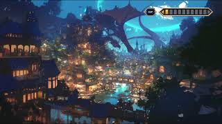 Arkmeidia, a port town inhabited by dragons  Relaxing RPG game music for deep sleep, meditation