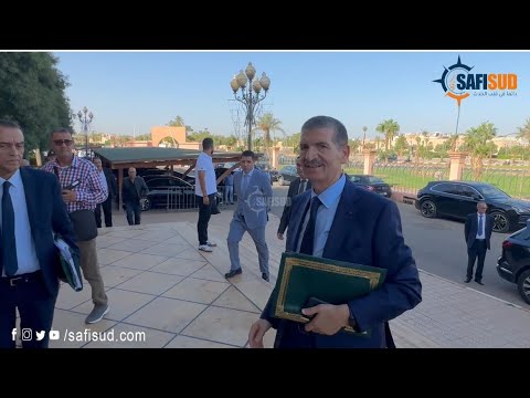 أول ظهور للوالي محمد فوزي بمقر مجلس الجهة بعد تعيينه واليا على جهة مراكش أسفي