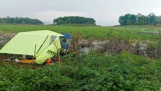 solo camp fishing rezeki hujan badai tepat sarang ikan pulau kecil tak berpenghuni ep.90